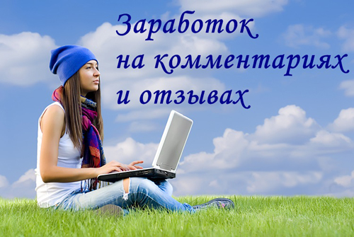 Заработок на коментариях, написании статей и отзывах.